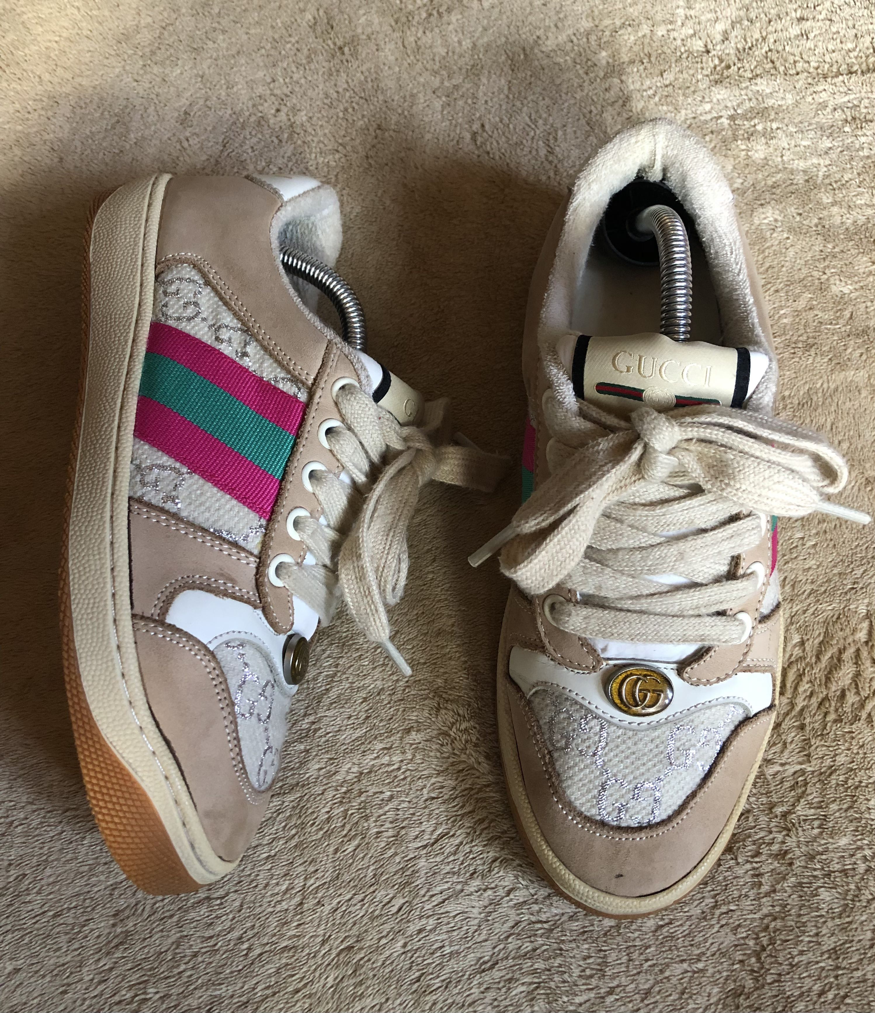 AUTHENTIC GUCCI SCREENER, Women's Fashion, Footwear, Sneakers on Carousell