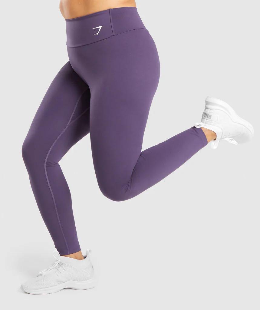 Gymshark Training 7/8 Leggings Brown/Purple, Women's Fashion, Activewear on  Carousell