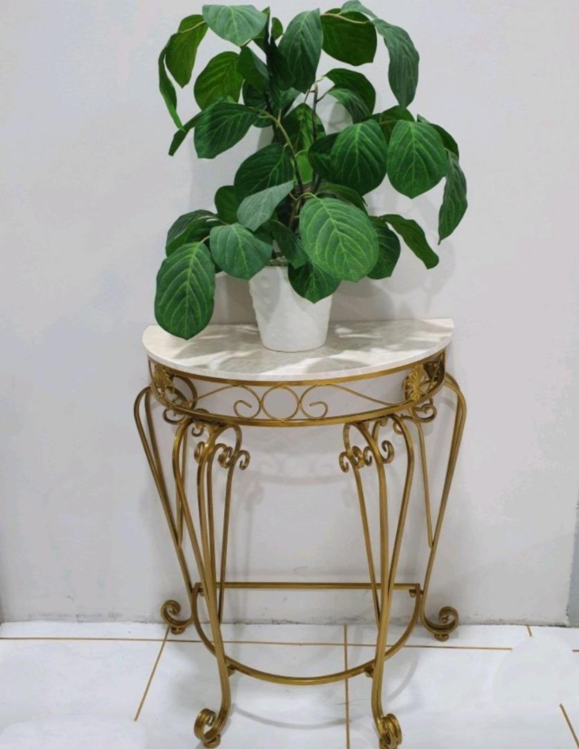 Half Moon Table 60cm, Furniture & Home Living, Home Decor, Other Home