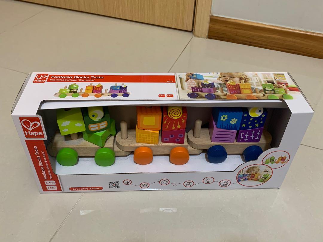 Hape fantasia blocks train discount
