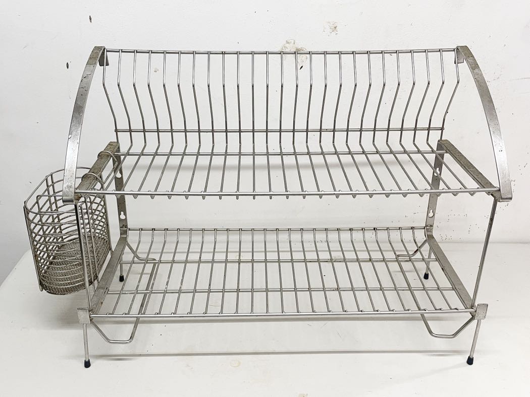 Heavy Duty Stainless Steel Dishwashing Rack, Furniture & Home Living