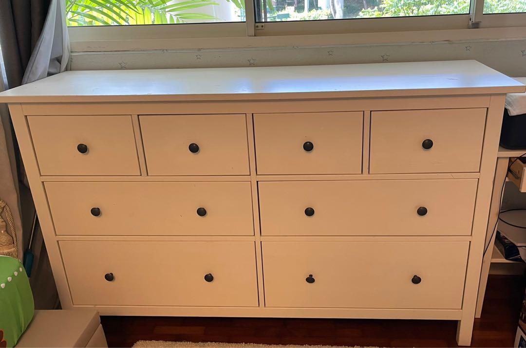 Hemnes Chest of 8 drawers, Furniture & Home Living, Furniture, Shelves