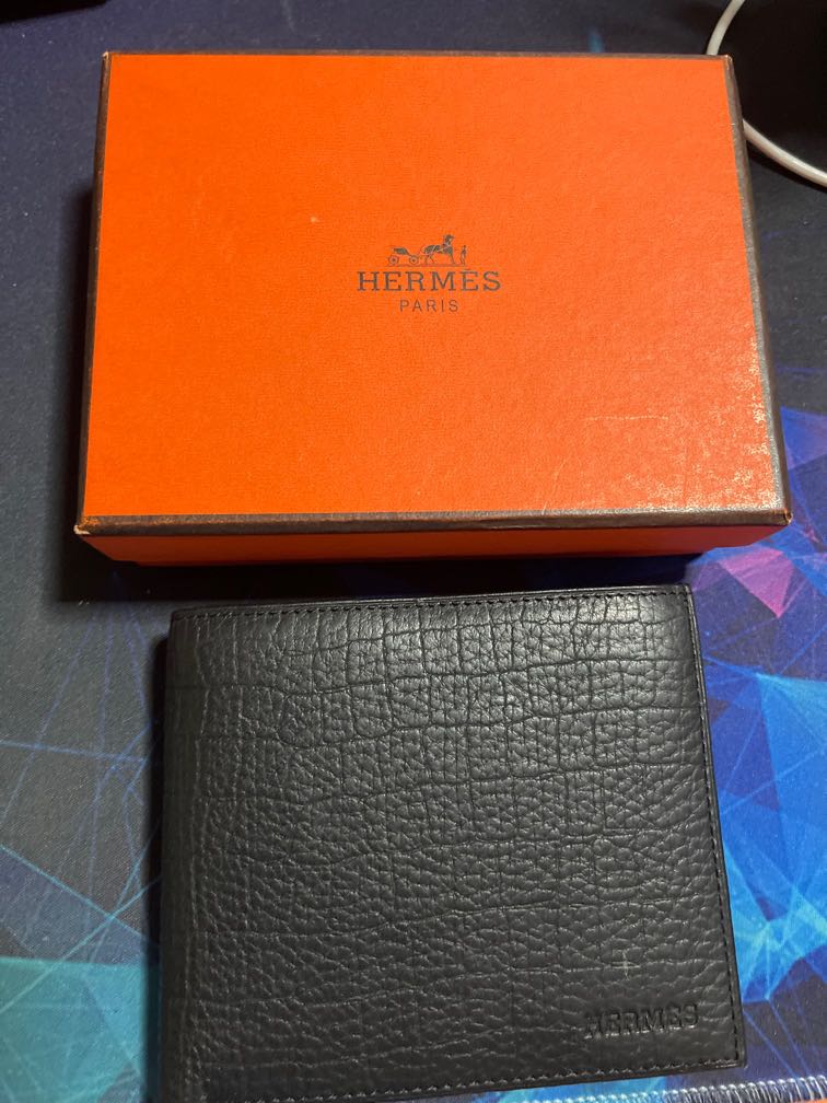 Hermes crocodile leather men wallet, Men's Fashion, Watches