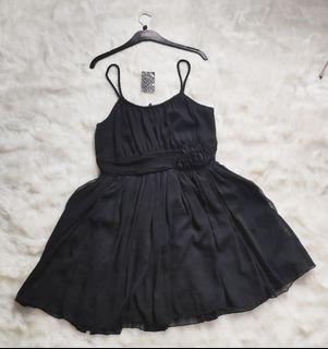 AUTHENTIC H&M BLACK CHIFFON SILK COCKTAIL DRESS FOR FORMAL/PROM/GRADUATION/DEBUT/PARTY DRESS EVENING GOWN