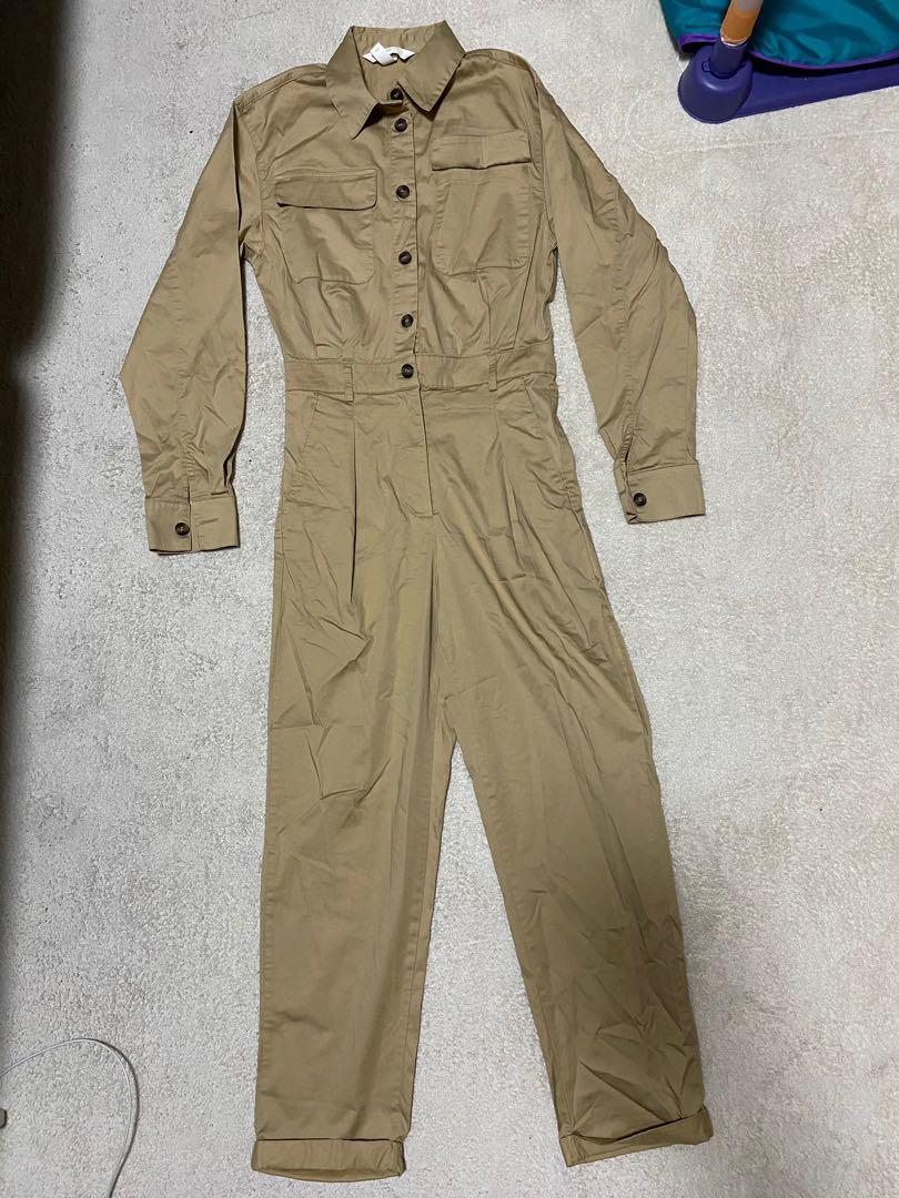 FINAL SALE H M Brown Jumpsuit Women s Fashion Dresses Sets