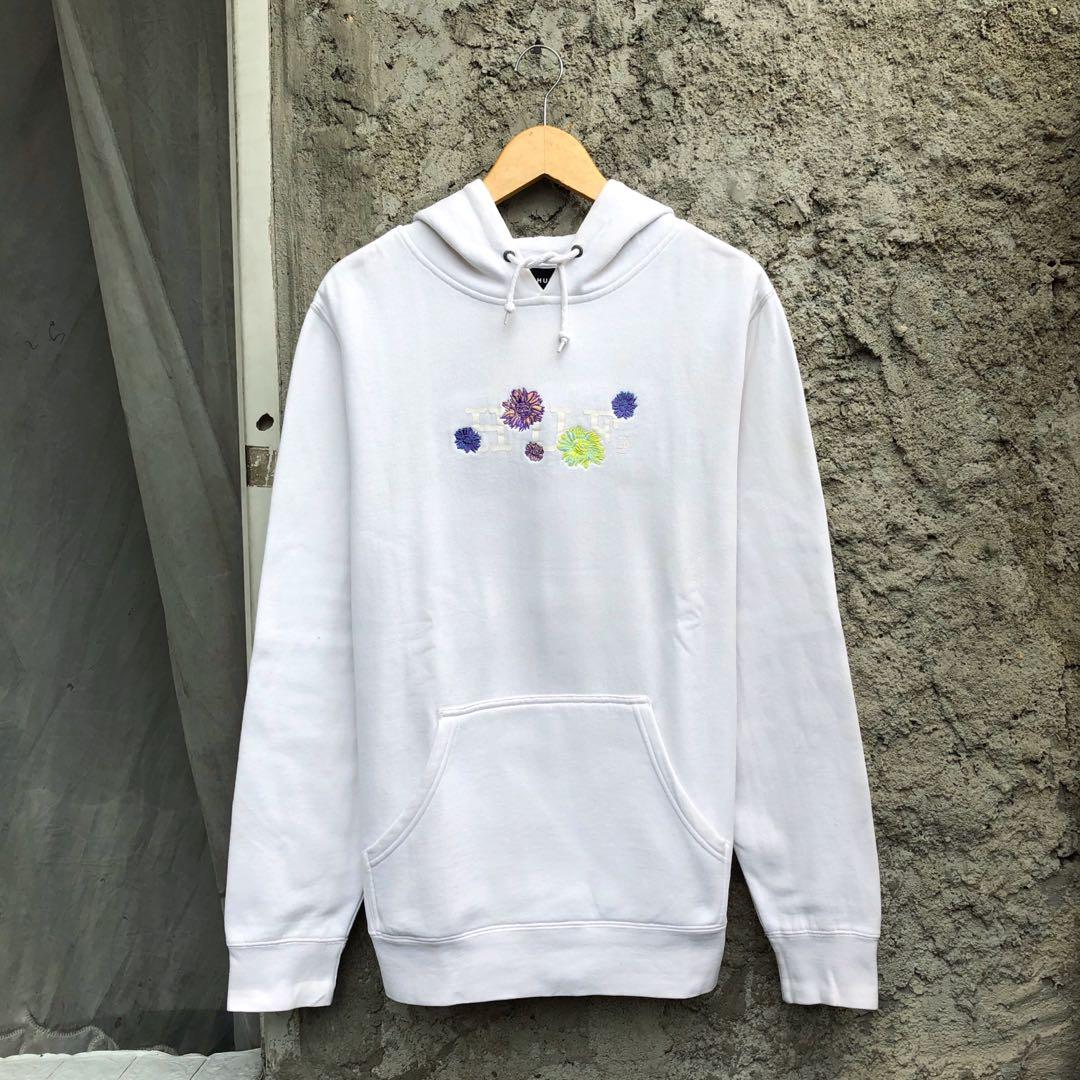 HUF Psycho Daisies white hoodie
