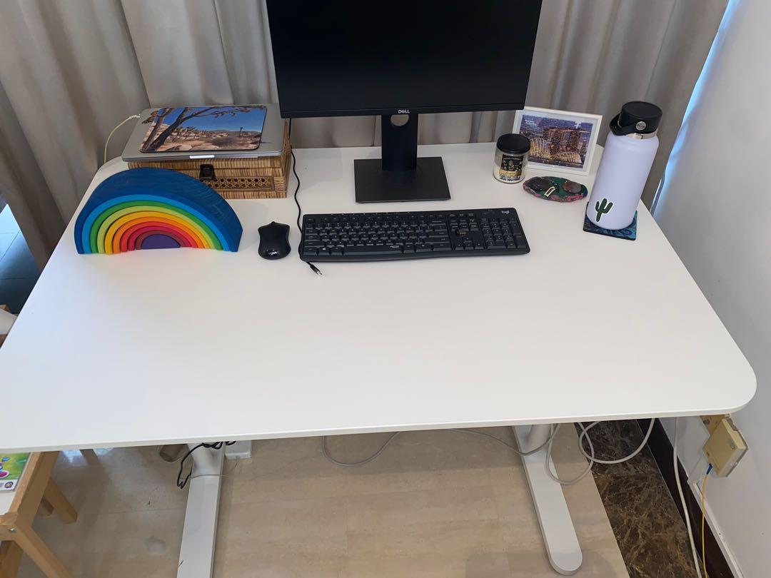 IKEA Bekant desk completed 120 x 80 cm, Furniture & Home Living