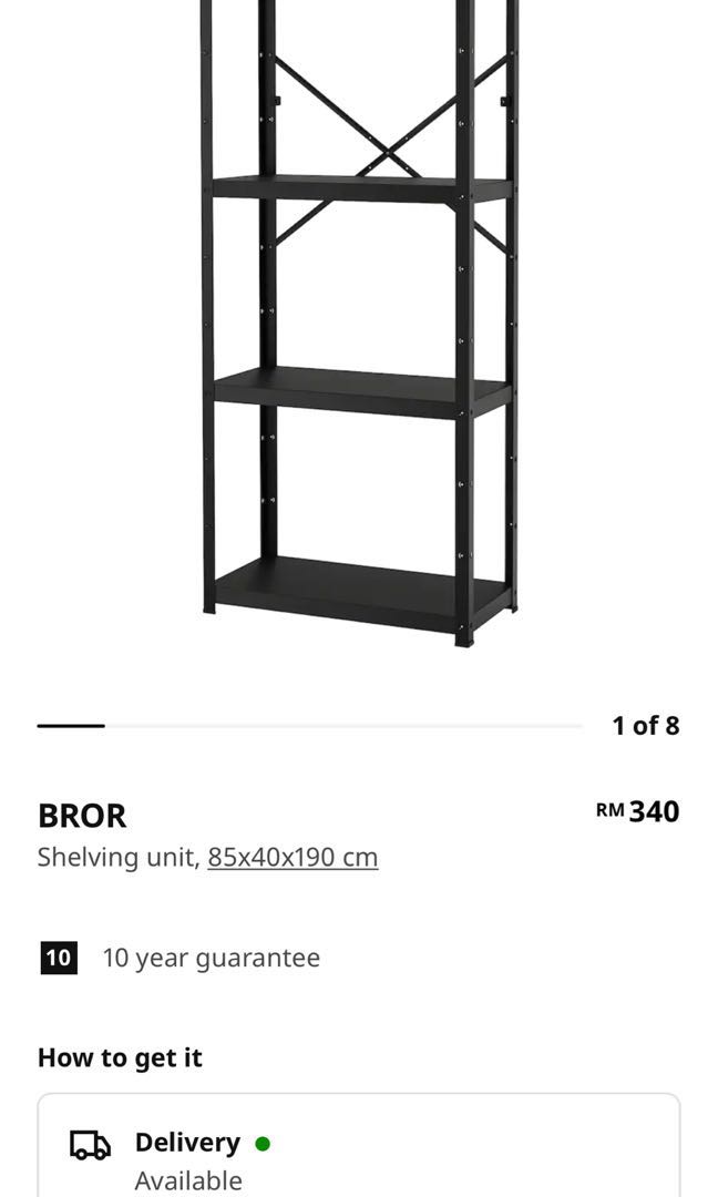 IKEA BROR Shelving Unit, Furniture & Home Living, Furniture, Shelves
