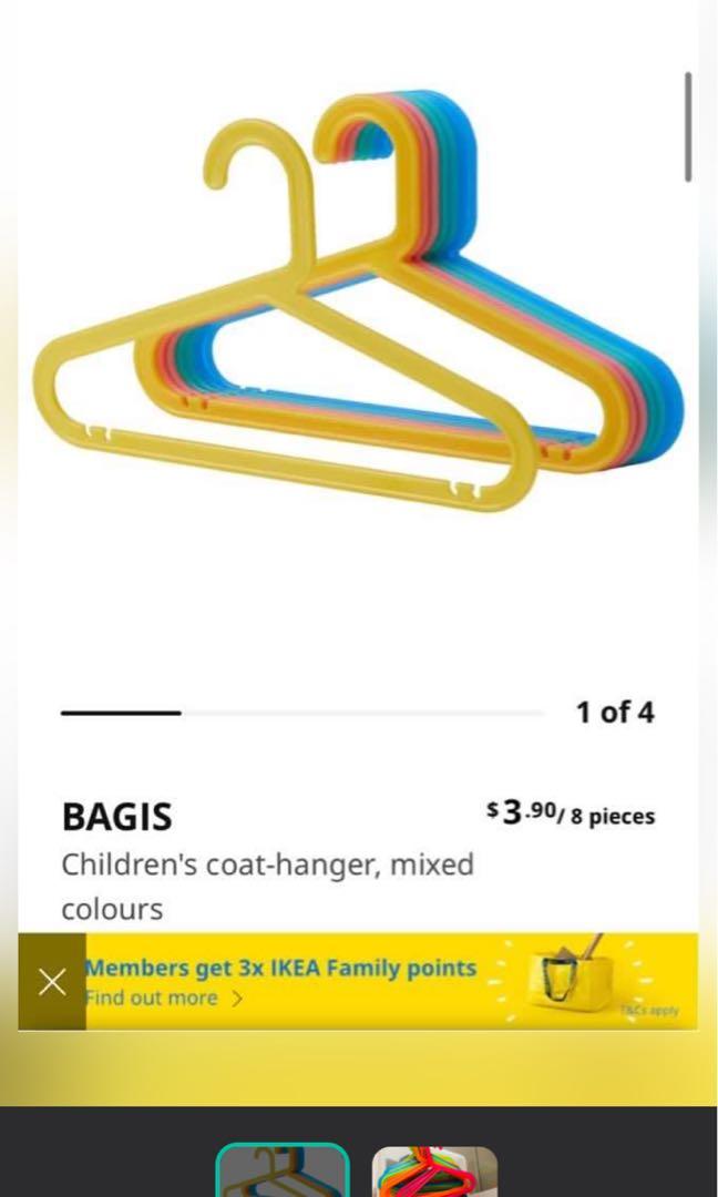 IKEA child’s clothes hangers, Furniture & Home Living, Home Improvement