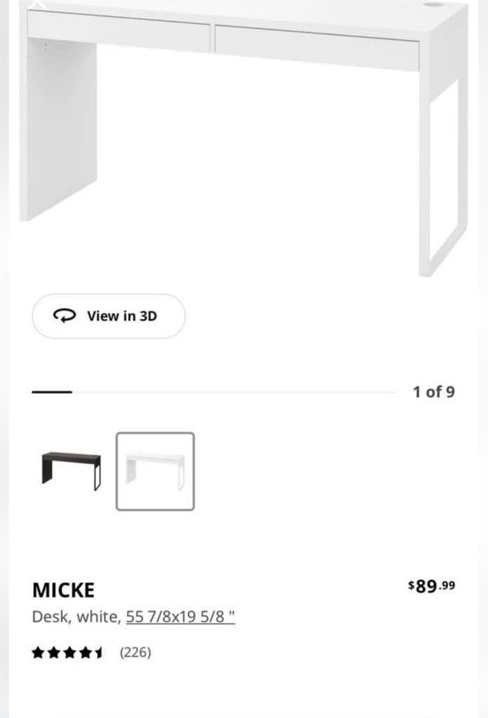 IKEA Study Table, Furniture & Home Living, Furniture, Shelves,