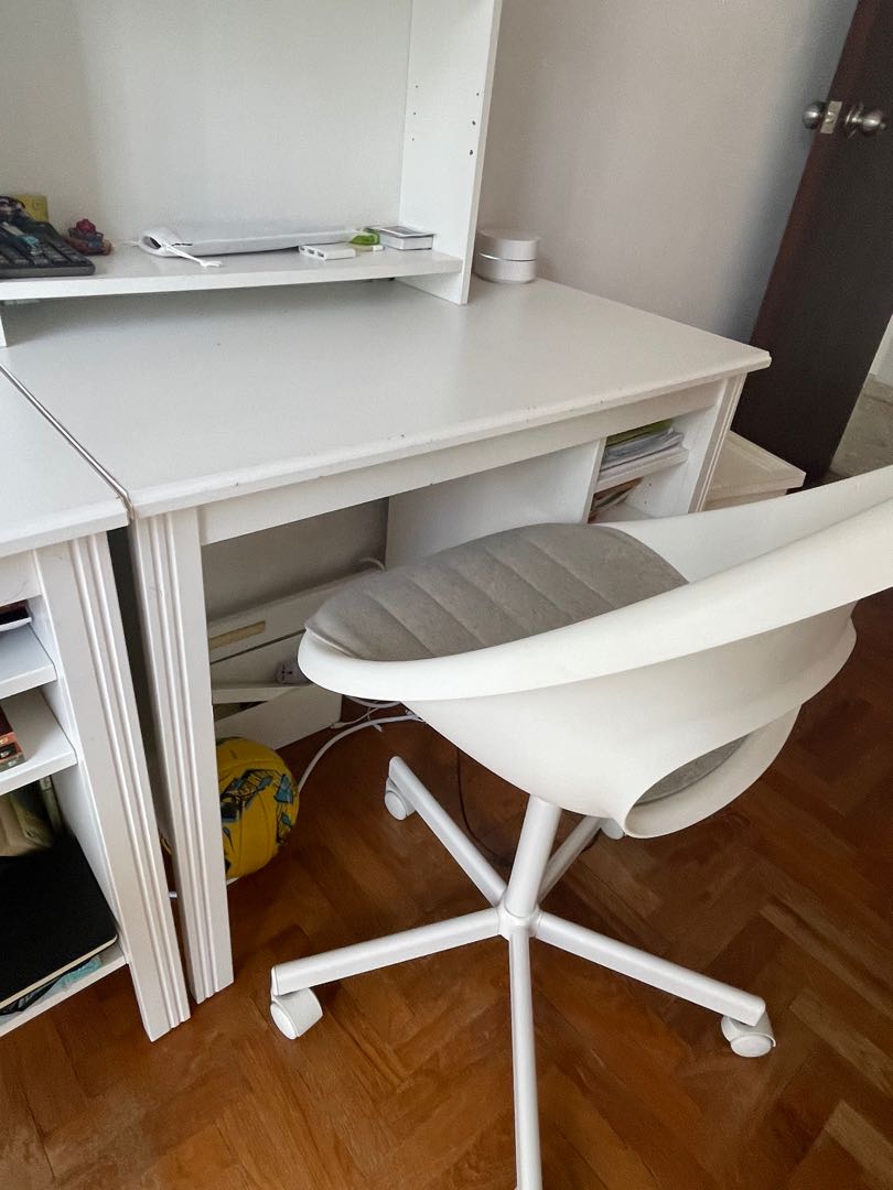 IKEA Study Table & chair, Furniture & Home Living, Furniture, Tables