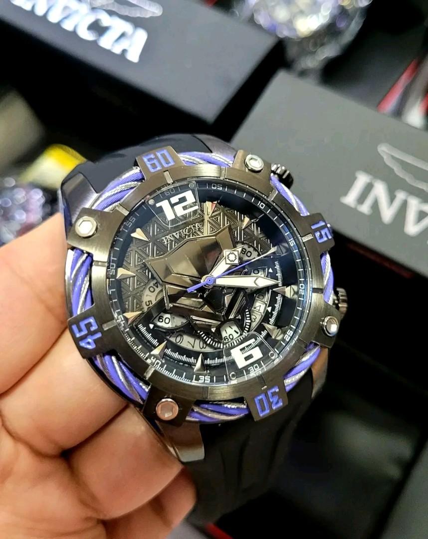 Marvel black top panther invicta watch
