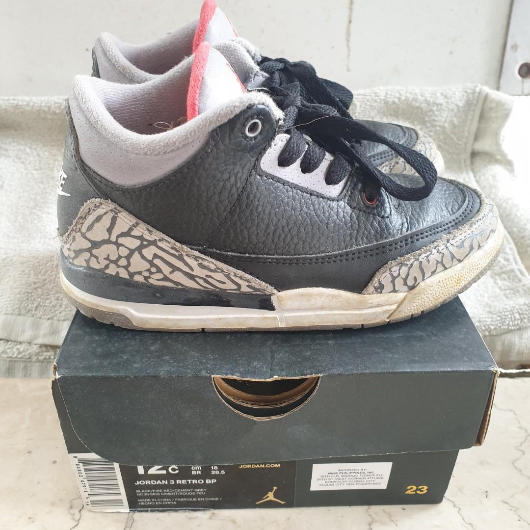 Jordan 3 2025 black cement philippines