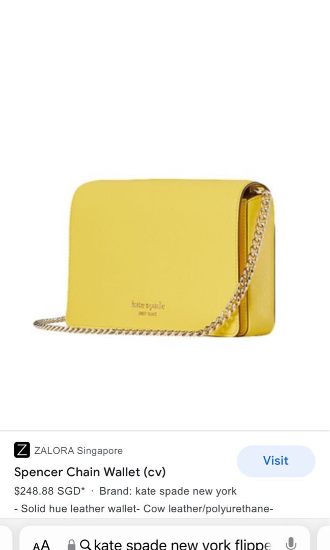 Kate spade spencer chain wallet, Women's Fashion, Bags & Wallets, Purses &  Pouches on Carousell