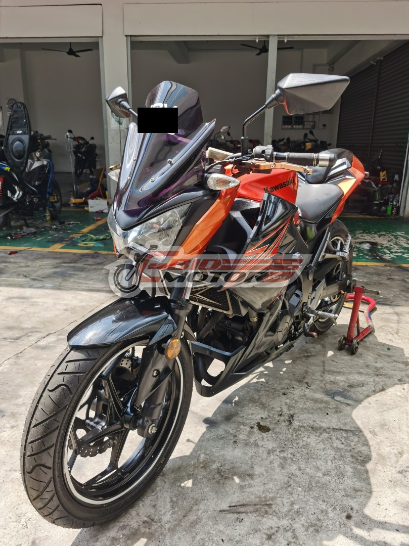 kawasaki z250 exhaust