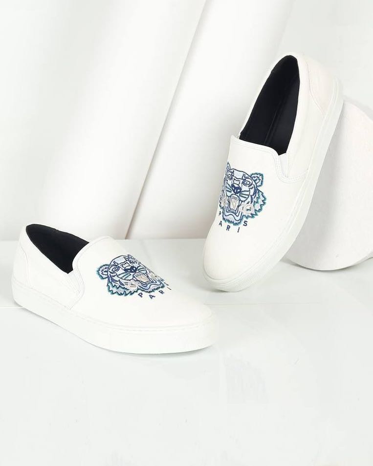 Kenzo white deals slip on