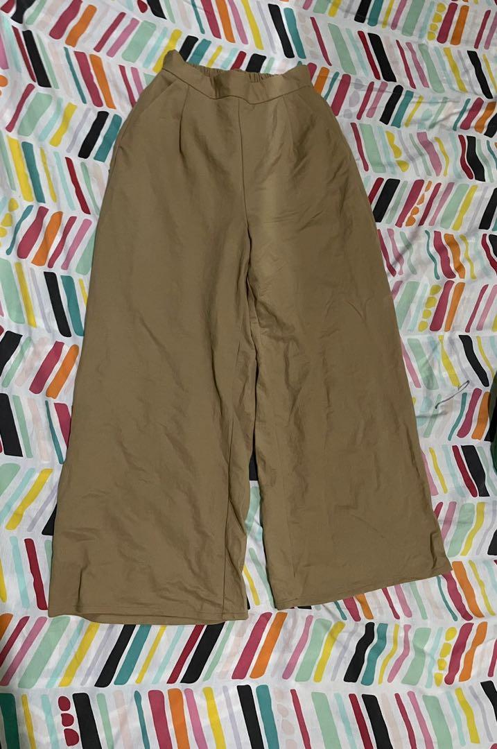 khaki square pants, Women's Fashion 
