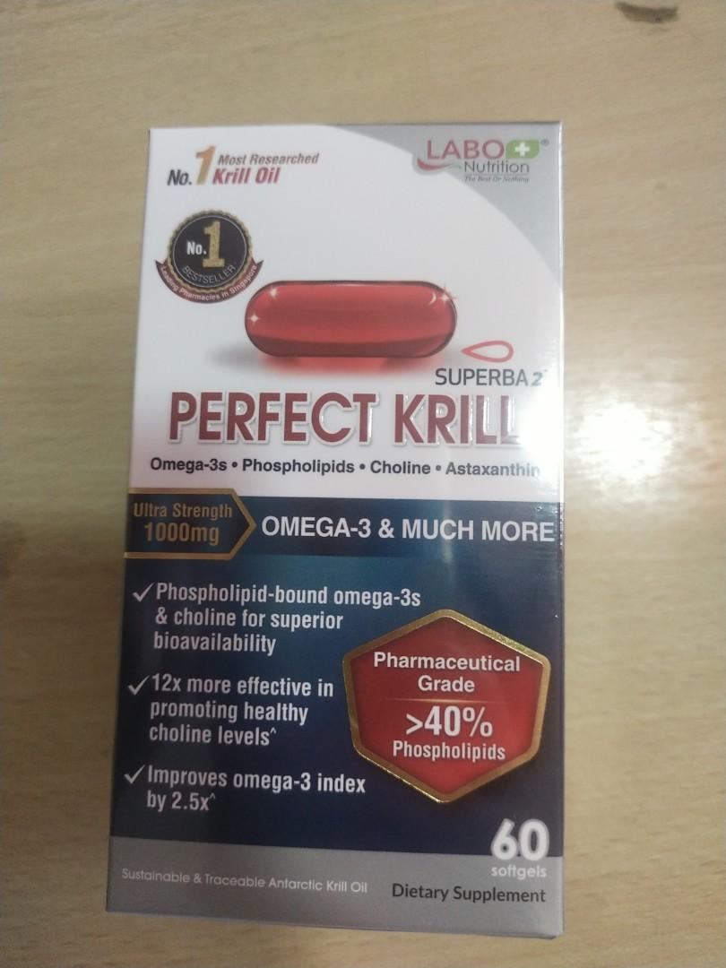 LABO Nutrition Perfect Krill, Ultra Strength 1000mg, Antarctic Krill
