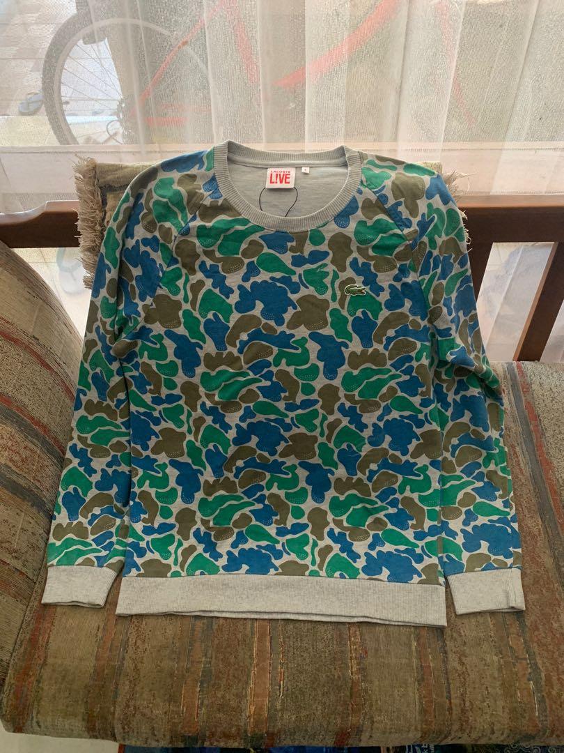 Sweat lacoste deals camouflage