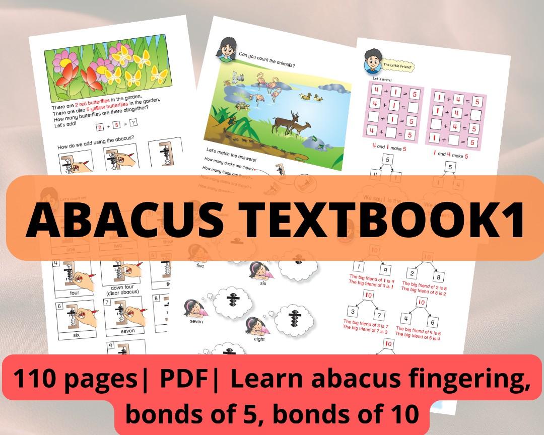 Learn abacus, abacus textbook, abacus worksheet, preschool ...