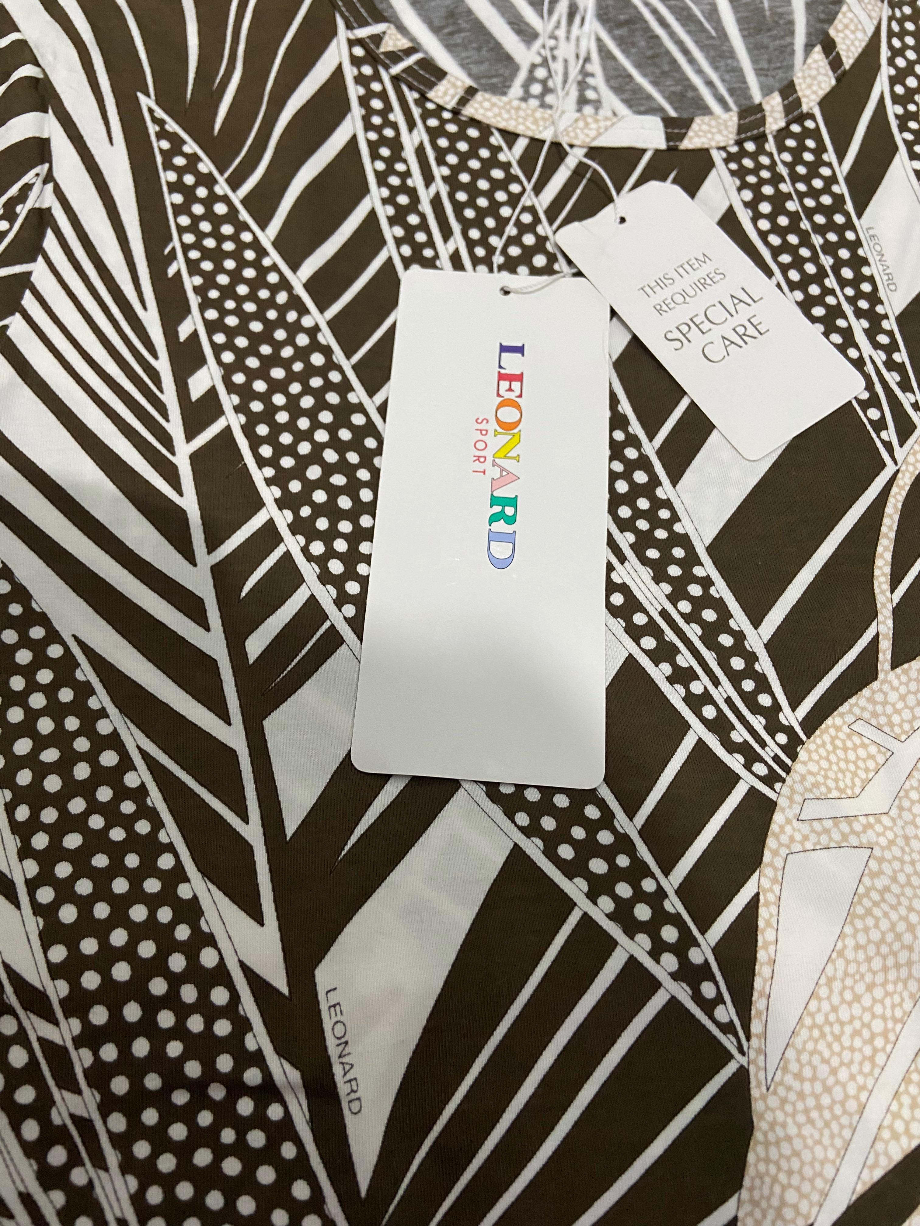 LEONARD - シャツ【LEONARD SPORT】 Leonard sport Tee, Fesyen Wanita, Pakaian Wanita, Atasan di