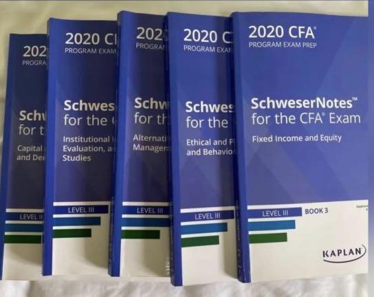  LEVEL3 CFA SCHWESER NOTES 2020, Hobbies & Toys, Books & Magazines Illustration 