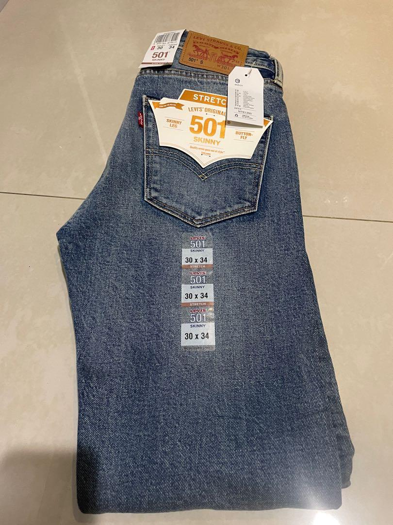 Levis 501 Skinny 經典不敗款, 他的時尚, 褲子, 牛仔褲在旋轉拍賣
