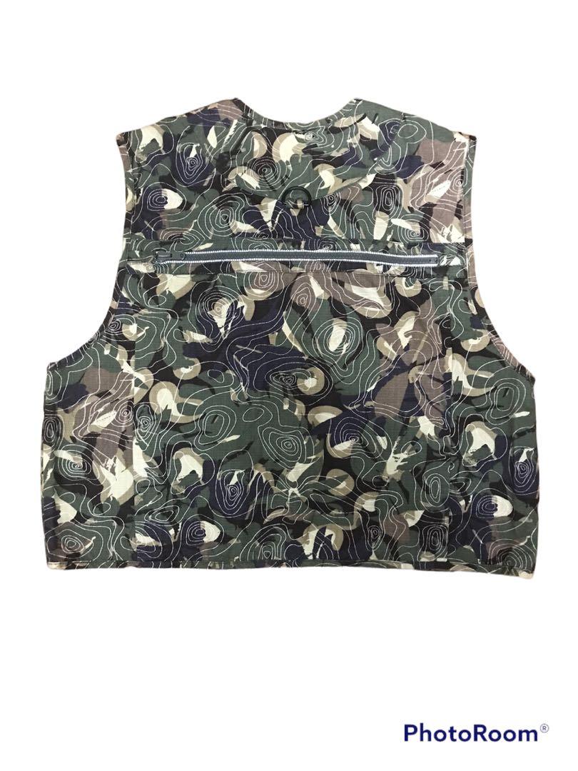 L.L Bean Camo Vest, Men's Fashion, Tops 