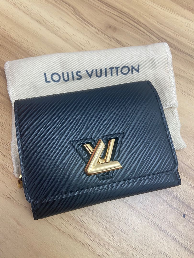 Louis Vuitton Epi Twist Compact Wallet Black 452179