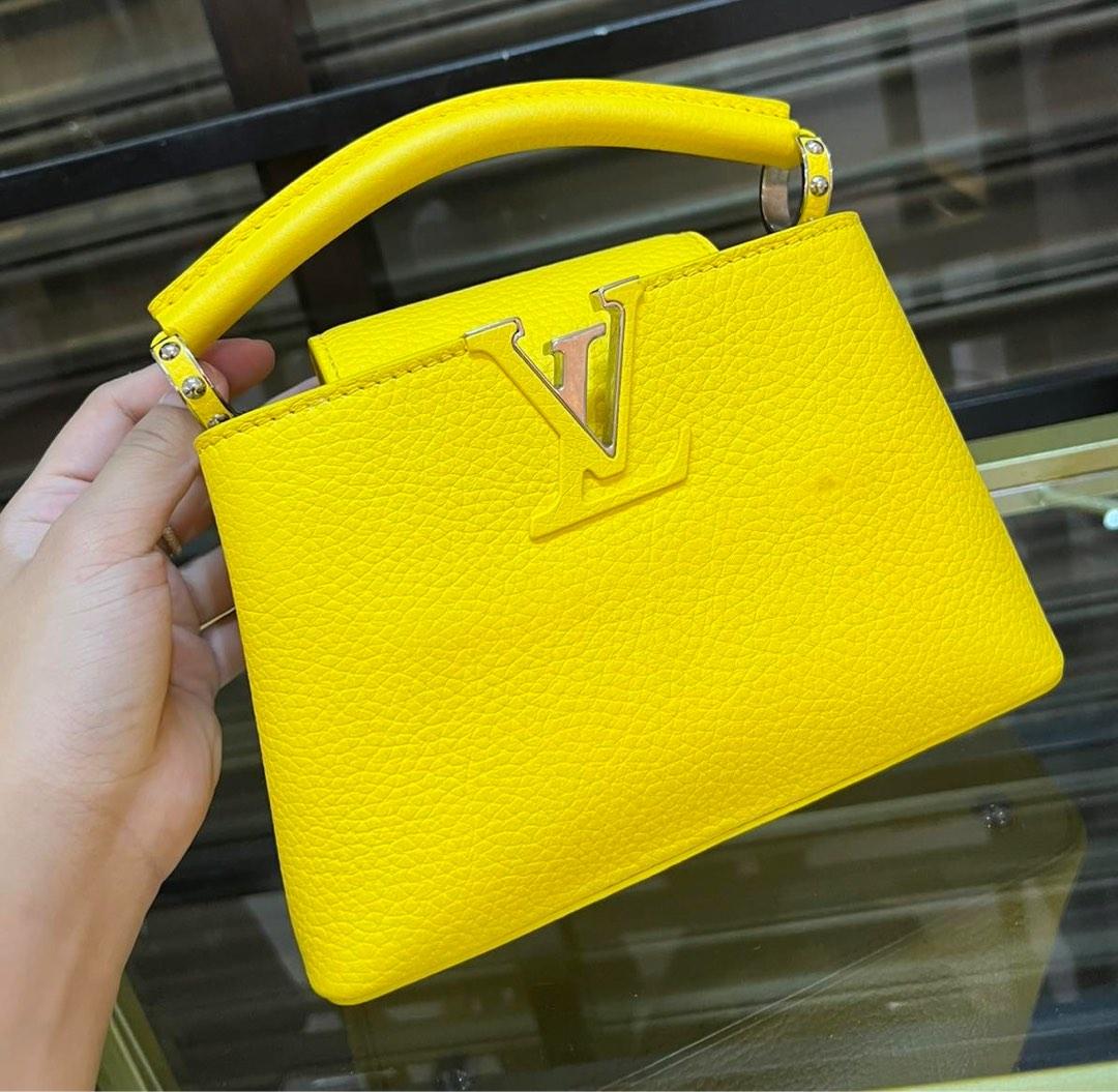 LV Capucine Mini (Yellow), Luxury, Bags & Wallets on Carousell