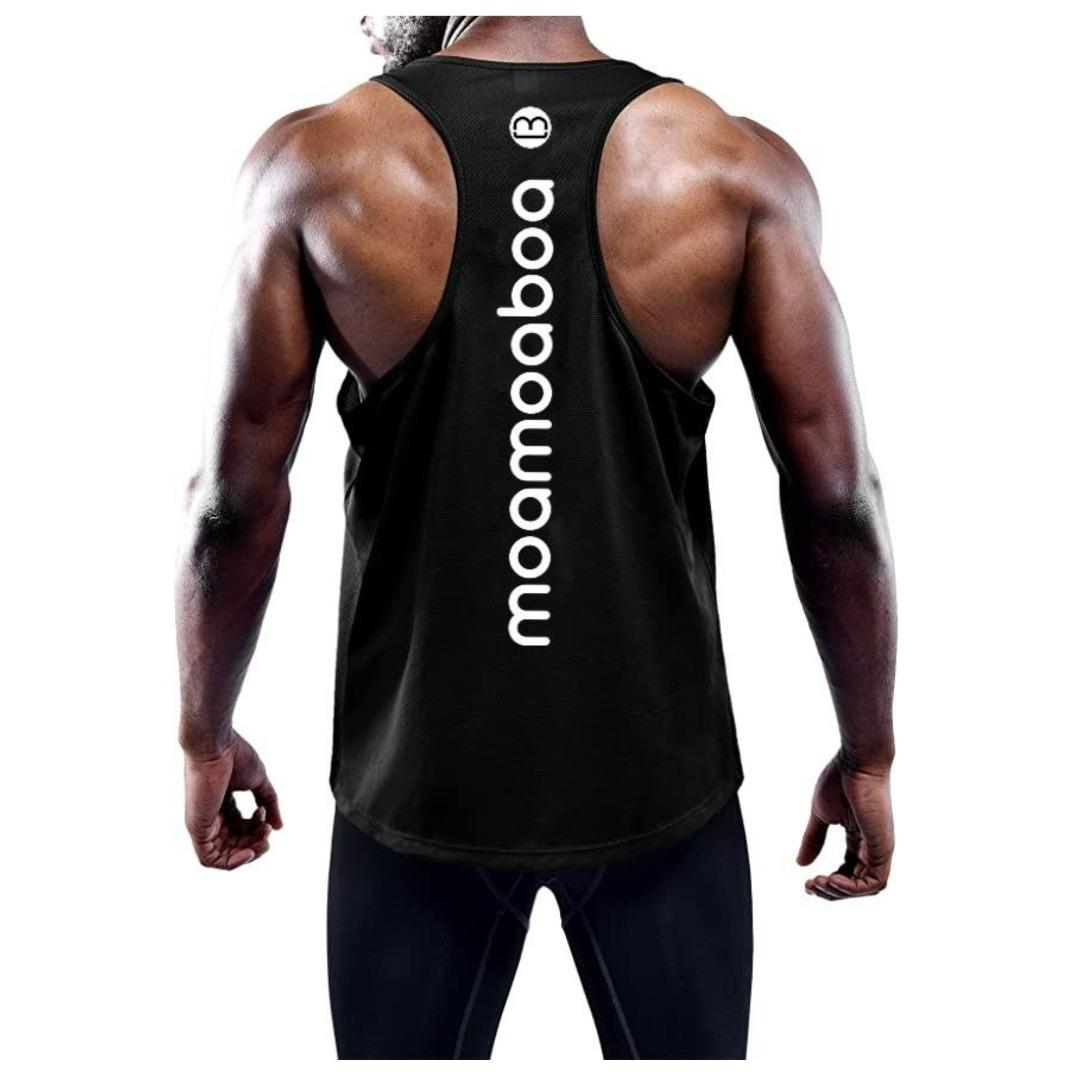 Men s Dry Fit Y Back Muscle Workout Tank Tops Athletic Training Gym Tank Top Sleeveless Bodybuilding Shirts