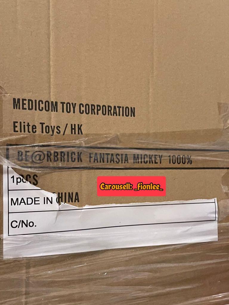 BE@RBRICK Fantasia Mickey 1000%, 興趣及遊戲, 玩具& 遊戲類- Carousell