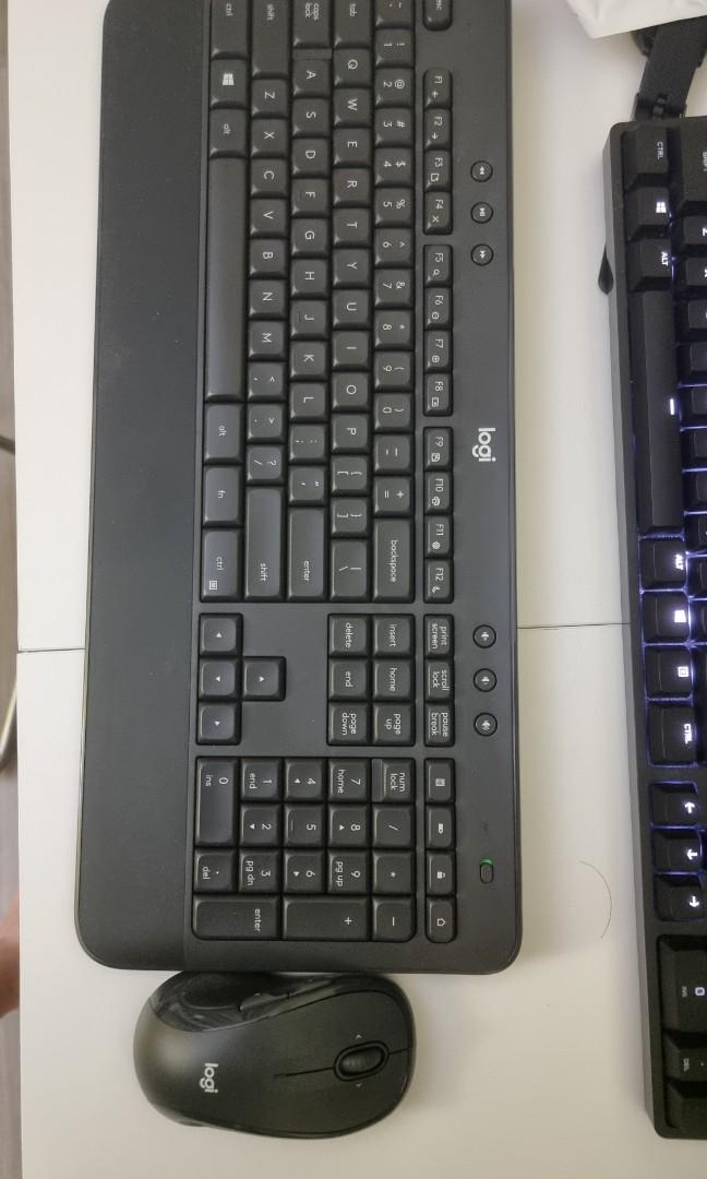 MK545 Logitech wireless keyboard and mouse, Computers & Tech, Parts ...