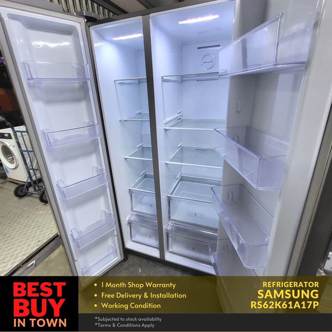 MUST BUY! SAMSUNG 620L Side by Side Door Refrigerator (91977), TV