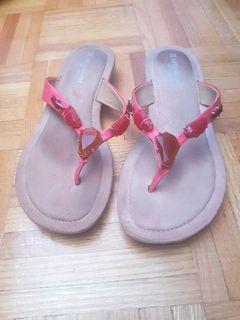 Naturalizer coral  jeweled sandals