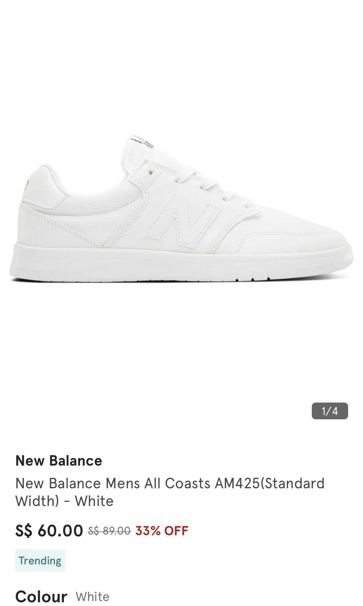 Mens all clearance white new balance