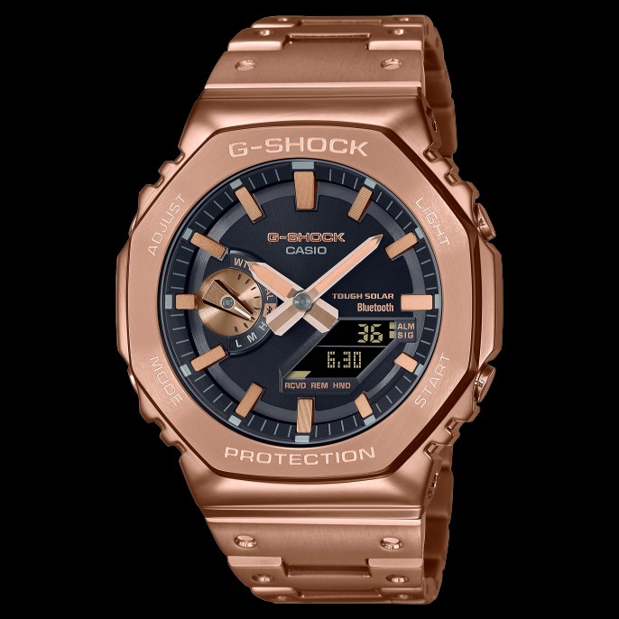 New Full metal G SHOCK Rose gold Original GM B2100GB 5A GMB2100 GM B2100 2100 Casio Casioak