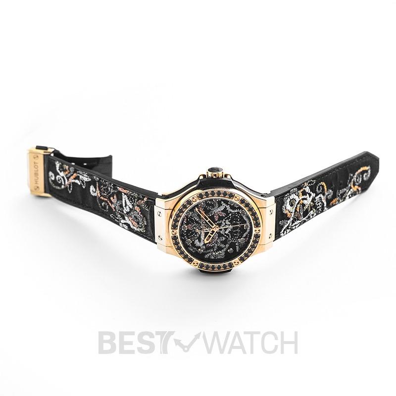Hublot big bang shop broderie sugar skull gold