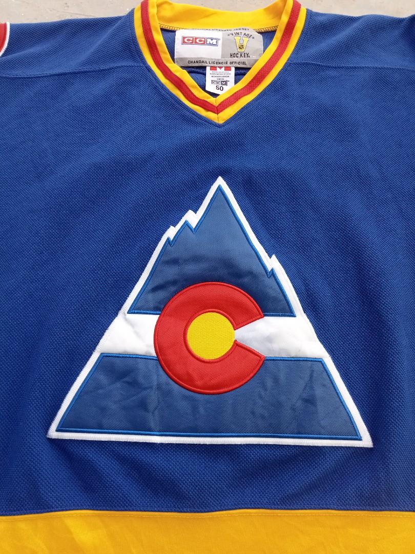 ANY NAME AND NUMBER COLORADO ROCKIES CCM VINTAGE REPLICA NHL JERSEY – Hockey  Authentic