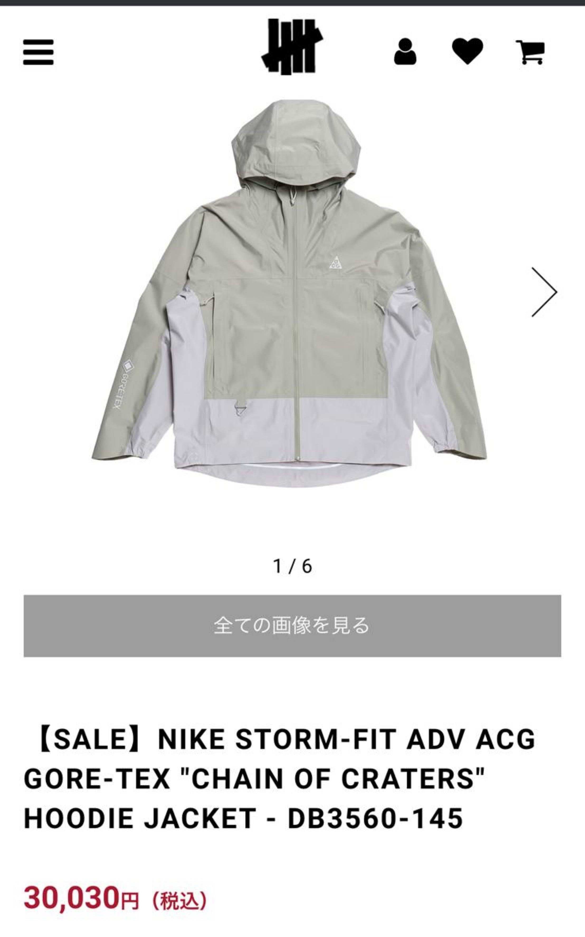 NIKE STORM -FIT ADV ACG GORE-TEX CHAIN OF CRATERS