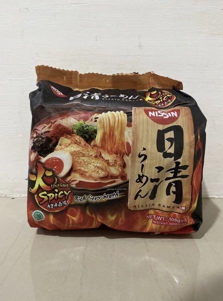 Nissin Ramen Uma Kara Spicy Instant Noodles Food And Drinks Packaged