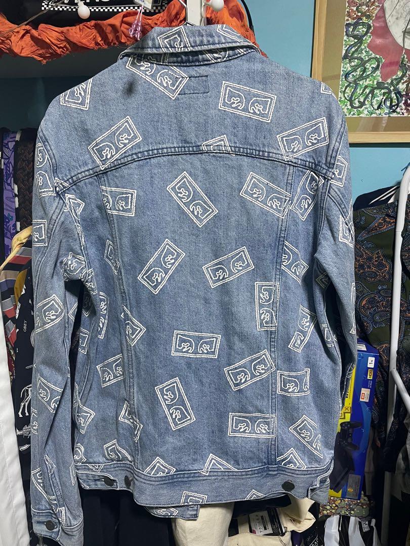 Obey Denim Jacket Monogram Men s Fashion Coats Jackets and Outerwear on Carousell