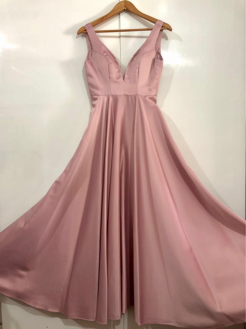 Old rose online gown for bridesmaid