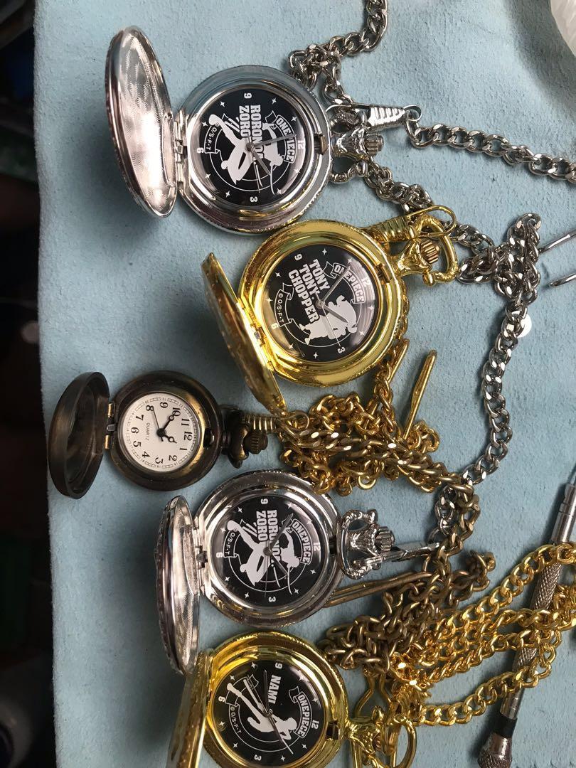 One piece pocket watch (Category: Vintage Collectibles) located in Tanza. Submitted by cloydscollectionshop (Listing ID 1176876164, Image 2). Description: One Piece pocket watch 4pcs available *Chopper already Sold Price:350 each .