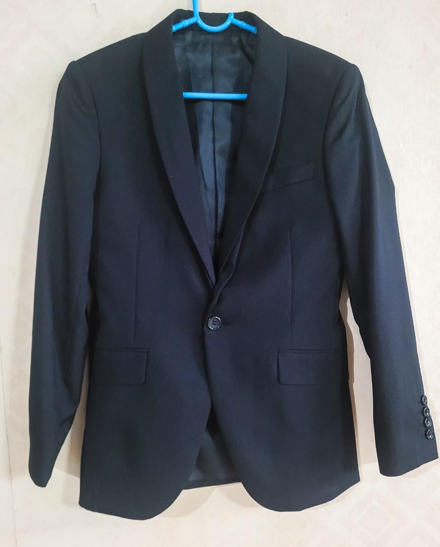 Onesimus Black Men's Blazer Coat Tuxedo, Men's Fashion, Coats, Jackets ...