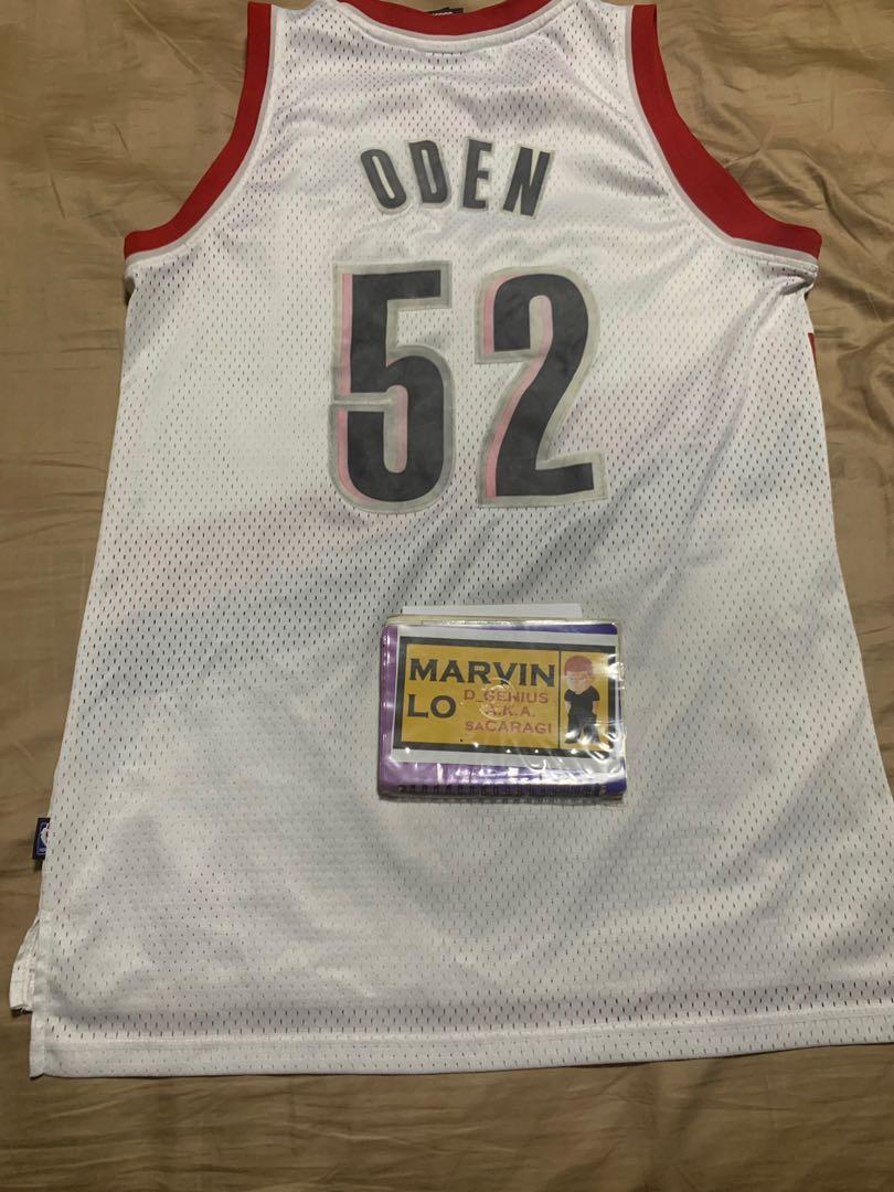 Greg Oden Authentic Adidas Game Jersey Signed Size 52