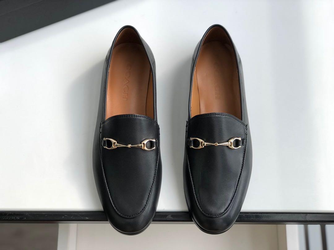 Coach leather clearance loafers womens