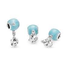 Elephant and clearance blue balloon charm