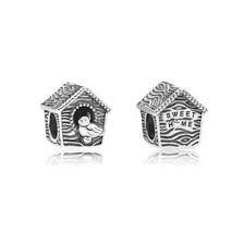 Pandora Authentic Spring Bird house Silver Charm
