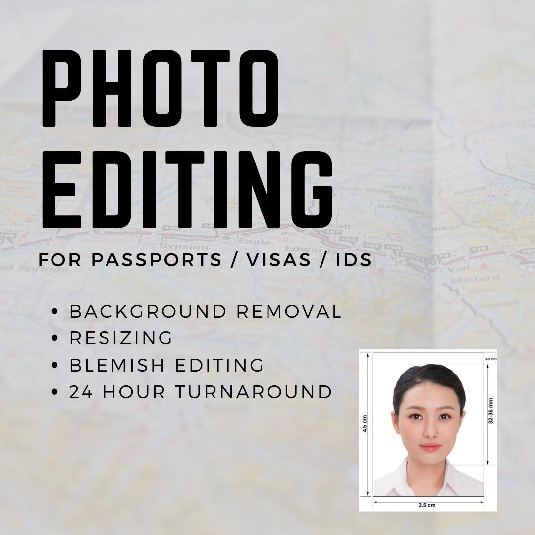 Passport and ID Photo Editing, Computers & Tech, Parts & Accessories ...